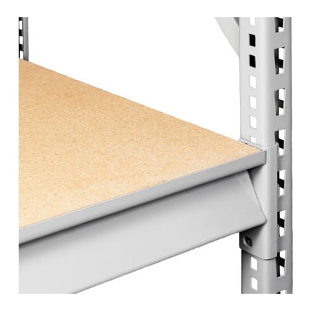 Tennsco Tennsco Extra Shelf Level for Bulk Storage Rack - 96"W x 36"D - Wood Deck- Light Gray BU-9636P-LGY